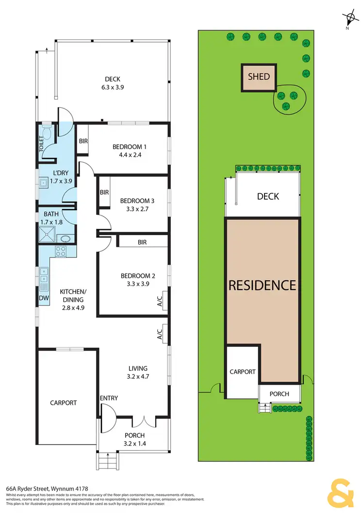 Floorplan of Homely house listing, 66a Ryder Street, Wynnum QLD 4178