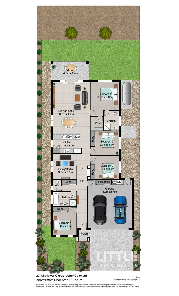 Floorplan of Homely house listing, 22 Wildflower Circuit, Upper Coomera QLD 4209