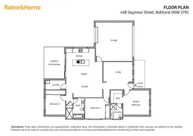Floorplan of Homely house listing, 41B Seymour Street, Bathurst NSW 2795