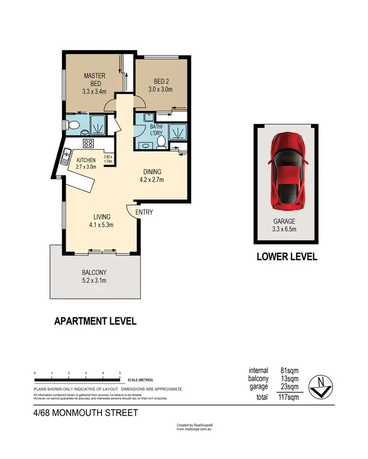 Floorplan of Homely unit listing, 4/68 Monmouth Street, Morningside QLD 4170