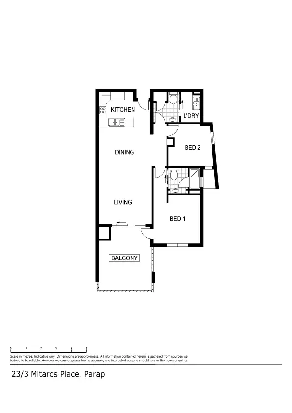 Floorplan of Homely unit listing, 23/3 Mitaros Place, Parap NT 820