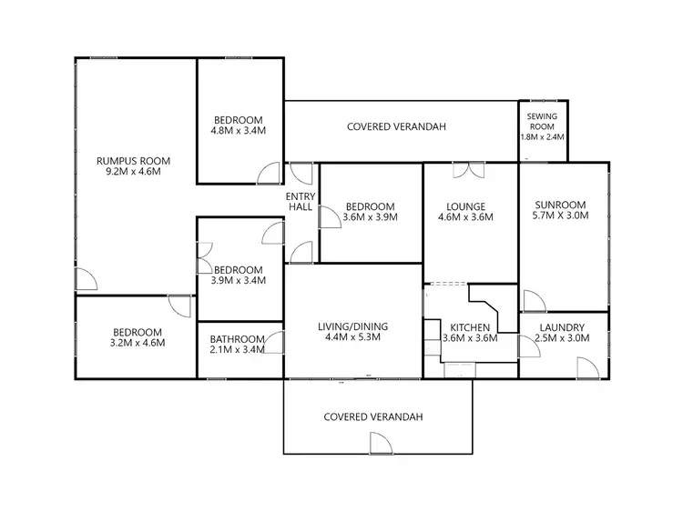 Floorplan of Homely rural property listing, "Calluna" 1326 Warral Bithramere Road, Tamworth NSW 2340