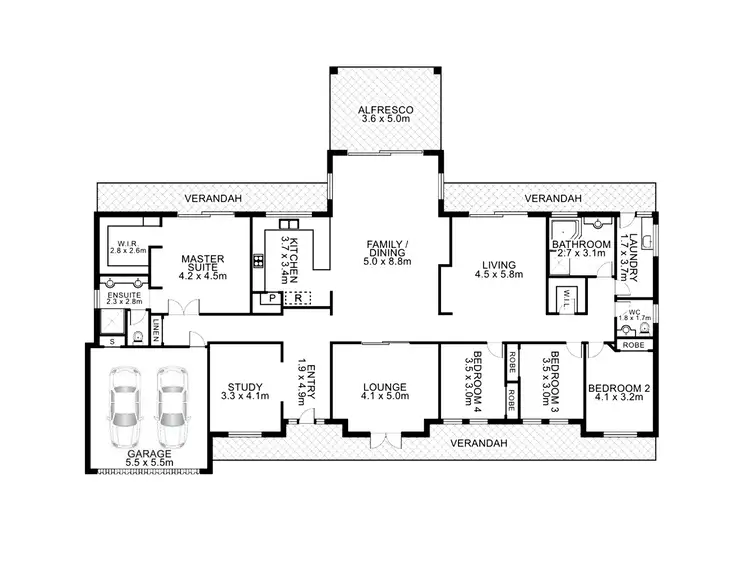 Floorplan of Homely rural property listing, 622 Woonooka Road, Tamworth NSW 2340