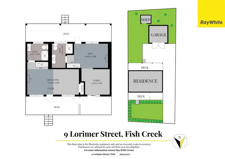 Floorplan of Homely house listing, 9 Lorimer St, Fish Creek VIC 3959