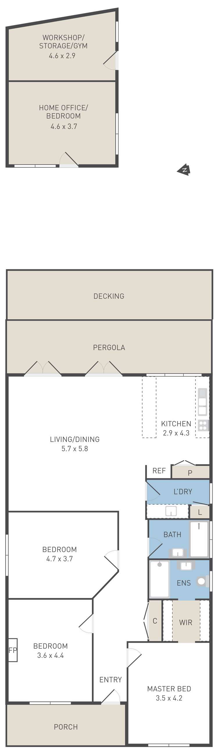 Floorplan of Homely house listing, 13 Summerhill Road, Footscray VIC 3011