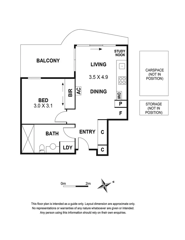 Floorplan of Homely apartment listing, 6406/172 Edward Street, Brunswick East VIC 3057