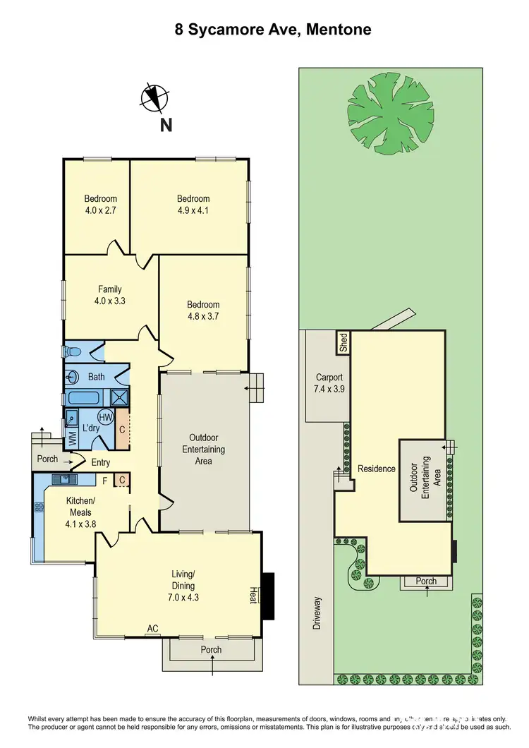 Floorplan of Homely house listing, 8 Sycamore Avenue, Mentone VIC 3194