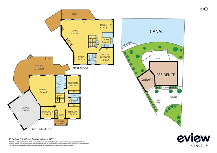 Floorplan of Homely house listing, 45 Curlew Point Drive, Patterson Lakes VIC 3197