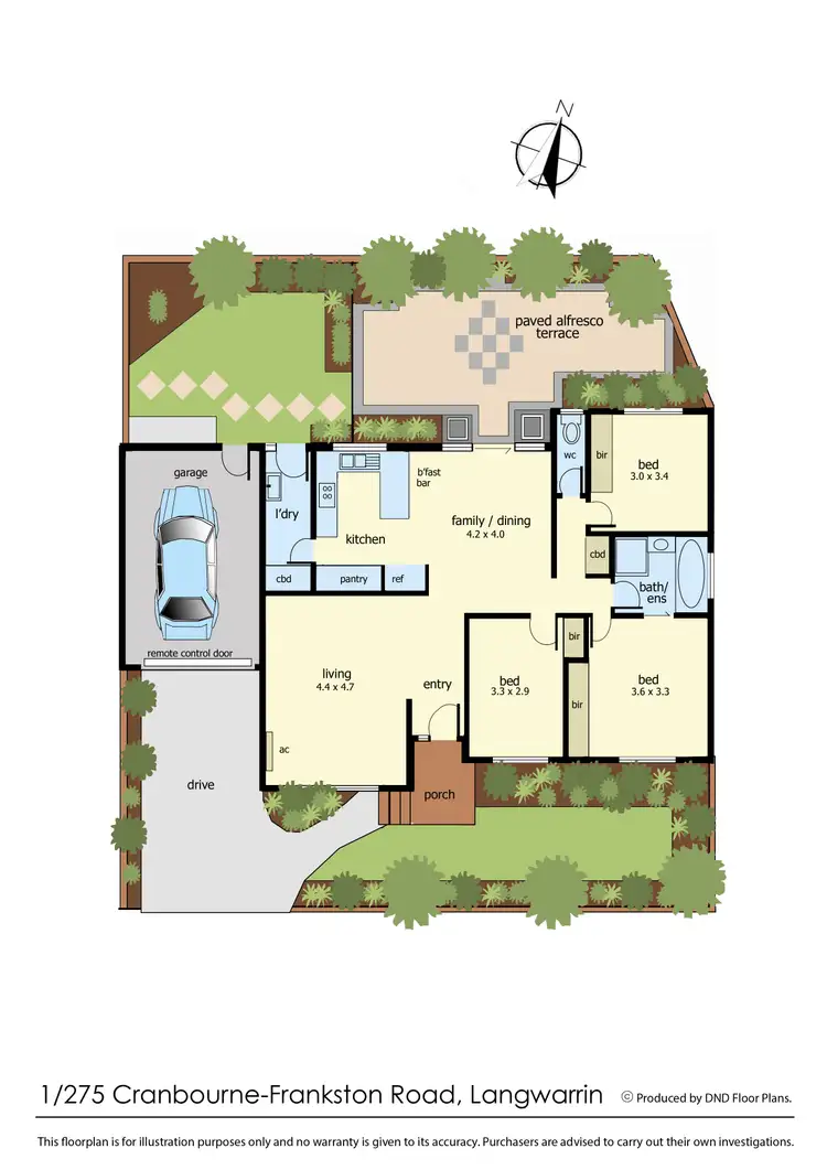 Floorplan of Homely unit listing, 1/275 Cranbourne-Frankston Road, Langwarrin VIC 3910