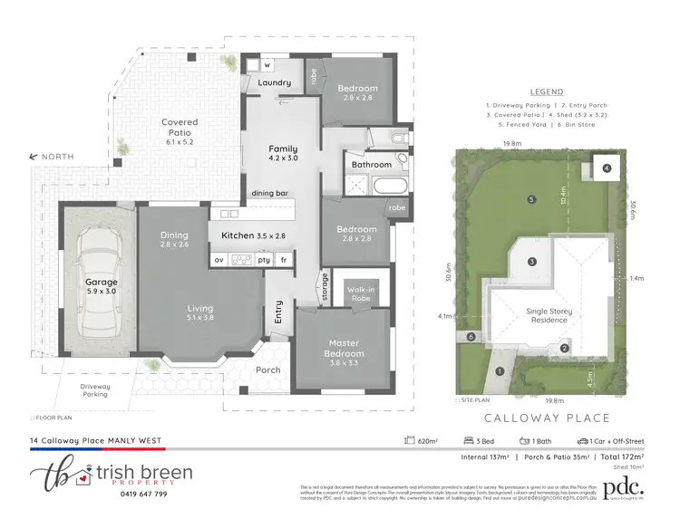 Floorplan of Homely house listing, 14 Calloway Place, Manly West QLD 4179
