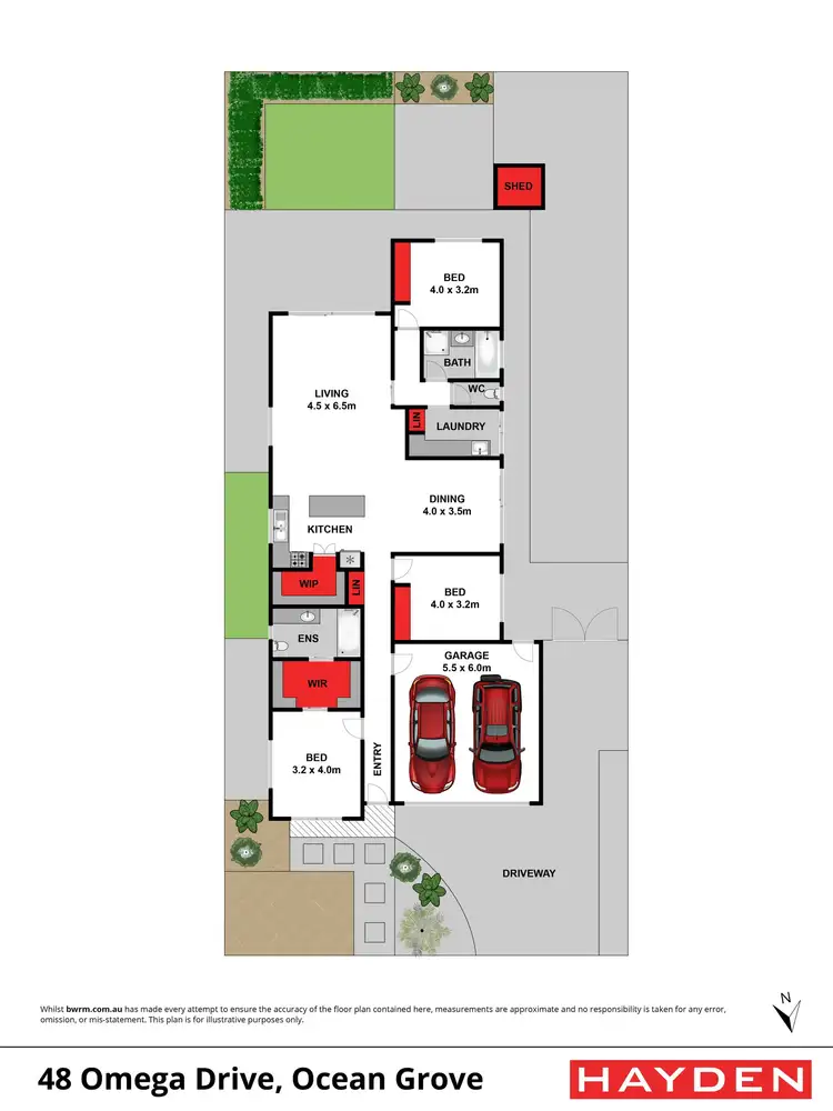Floorplan of Homely house listing, 48 Omega Drive, Ocean Grove VIC 3226