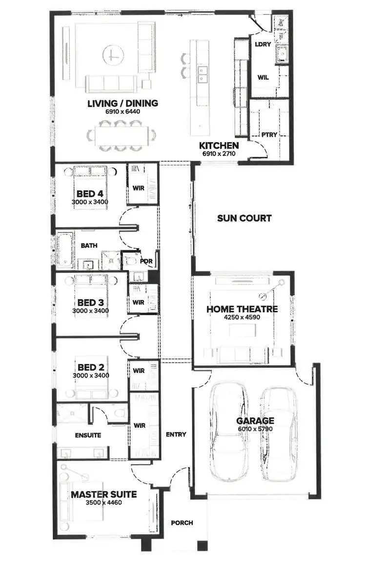 Floorplan of Homely house listing, 26 Origin Drive, Sunbury VIC 3429