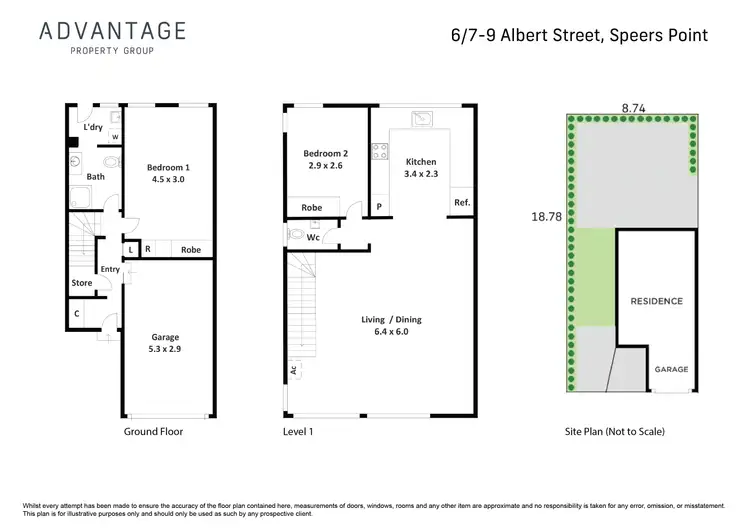 Floorplan of Homely townhouse listing, 6/7 Albert Street, Speers Point NSW 2284