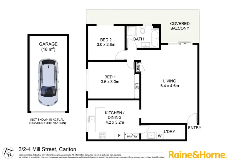 Floorplan of Homely unit listing, 3/2-4 Mill Street, Carlton NSW 2218