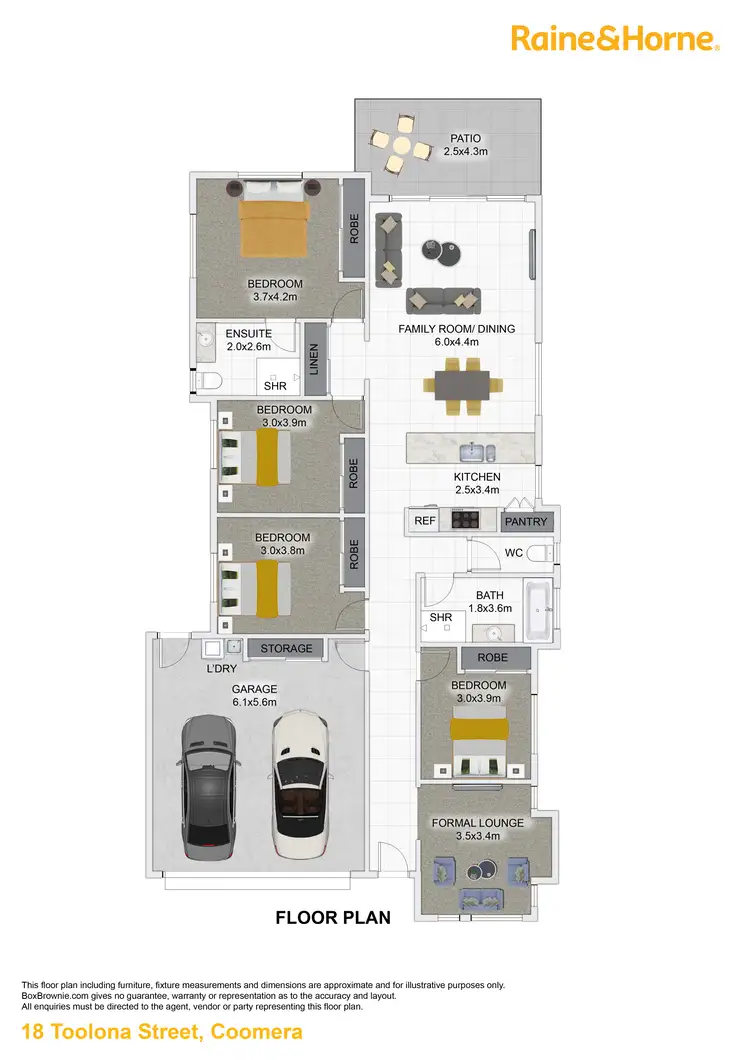 Floorplan of Homely house listing, 18 Toolona Street, Coomera QLD 4209