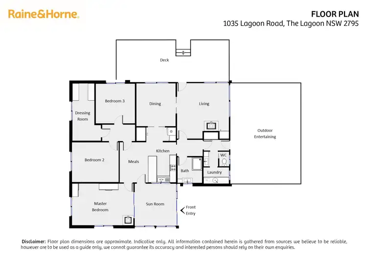 Floorplan of Homely house listing, 1035 Lagoon Road, The Lagoon NSW 2795