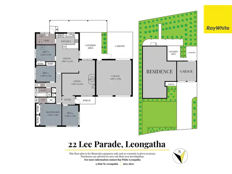Floorplan of Homely house listing, 22 Lee Parade, Leongatha VIC 3953