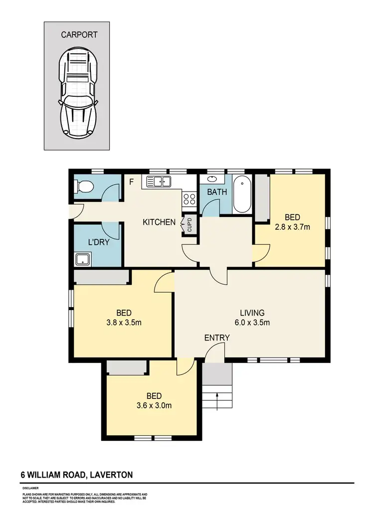 Floorplan of Homely house listing, 6 Williams Road, Laverton VIC 3028