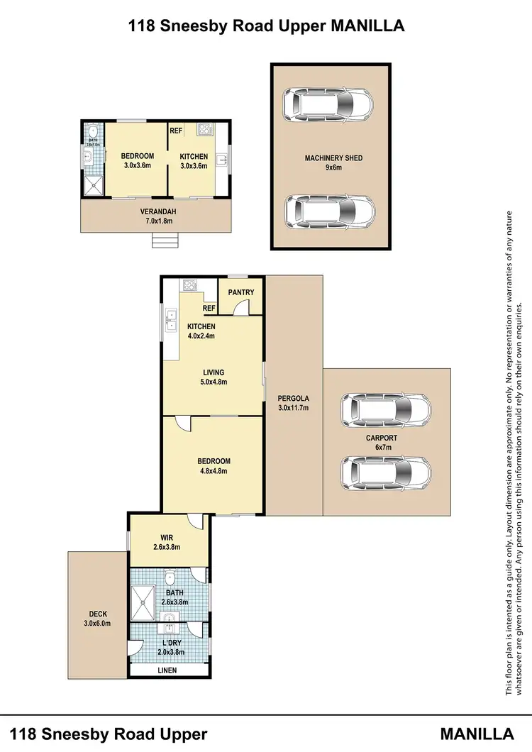 Floorplan of Homely rural property listing, 118 Sneesbys Road, Upper Manilla NSW 2346
