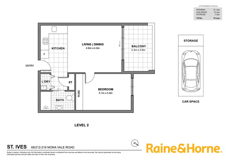 Floorplan of Homely apartment listing, 68/212-216 Mona Vale Road, St Ives NSW 2075