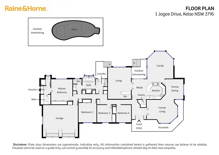 Floorplan of Homely house listing, 1 Jagoe Drive, Kelso NSW 2795