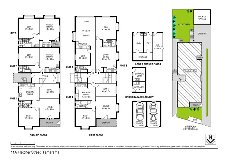 Floorplan of Homely block of units listing, 11A Fletcher Street, Tamarama NSW 2026