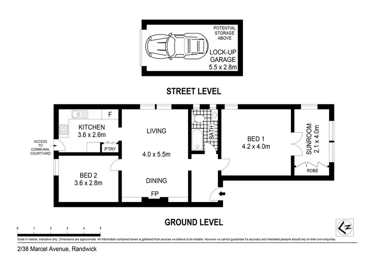 Floorplan of Homely apartment listing, 2/38 Marcel Avenue, Randwick NSW 2031