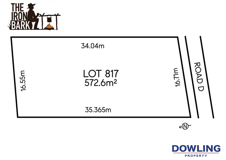 Floorplan of Homely land listing, LOT 817 The Iron Bark Estate, Karuah NSW 2324