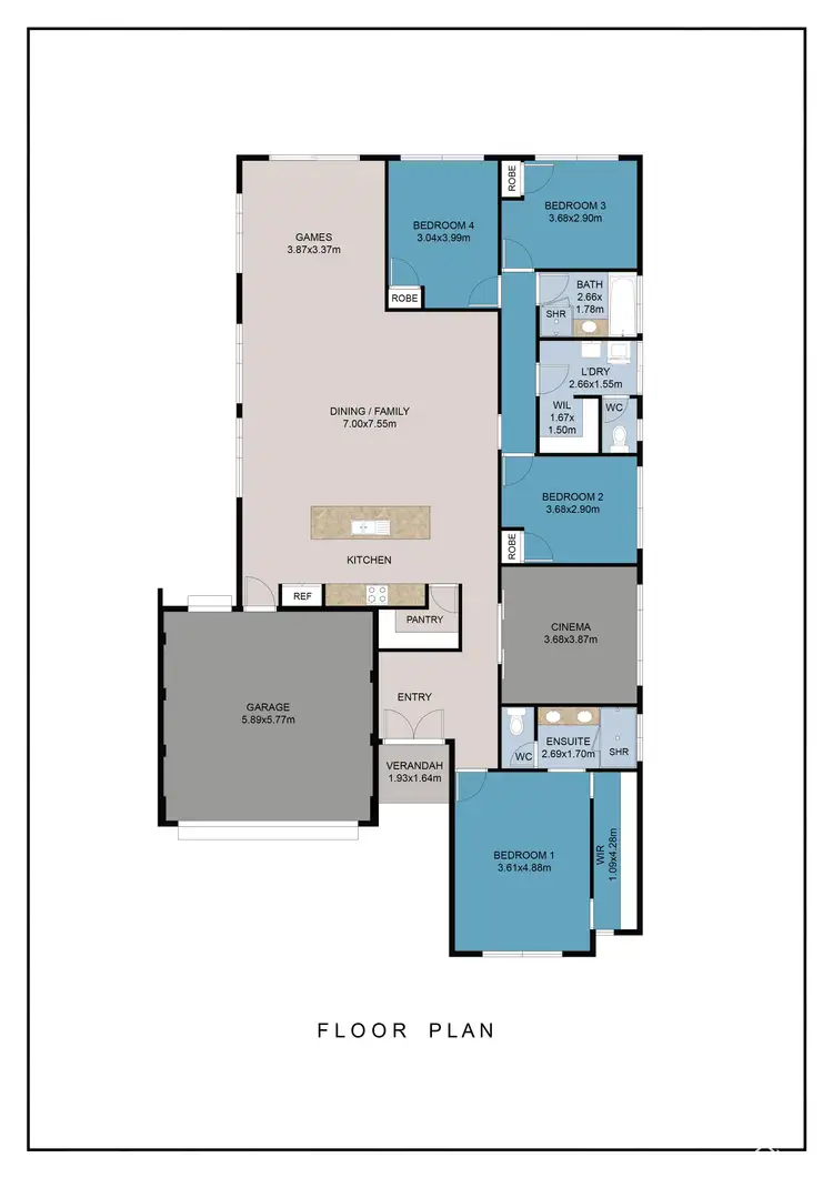 Floorplan of Homely house listing, 7 Widji Way, Byford WA 6122