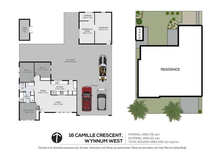 Floorplan of Homely house listing, 16 Camille Crescent, Wynnum West QLD 4178