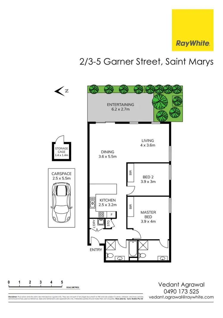 Floorplan of Homely apartment listing, 2/3-5 Garner Street, St Marys NSW 2760
