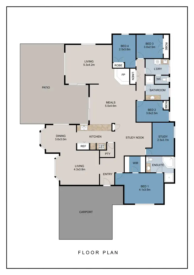 Floorplan of Homely house listing, 9 Knuckey Drive, Roleystone WA 6111