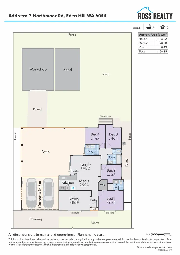 Floorplan of Homely house listing, 7 Northmoor Road, Eden Hill WA 6054