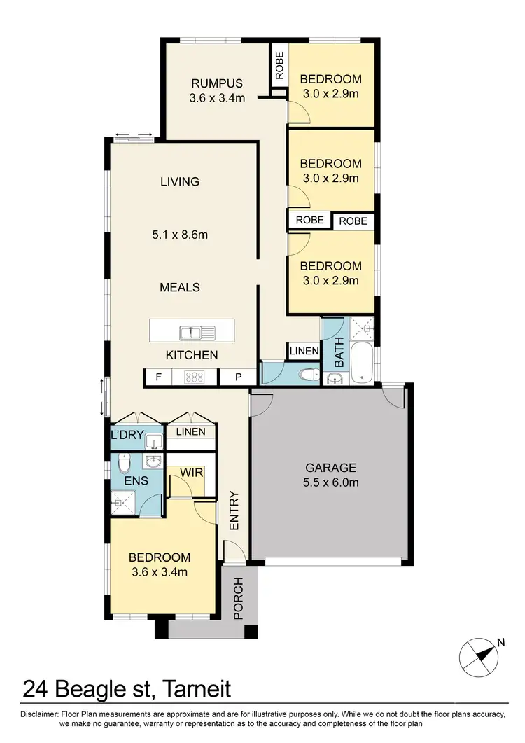 Floorplan of Homely house listing, 24 Beagle Street, Tarneit VIC 3029