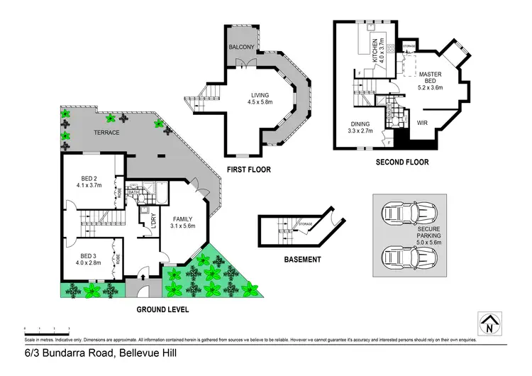 Floorplan of Homely apartment listing, 6/3 Bundarra Road, Bellevue Hill NSW 2023