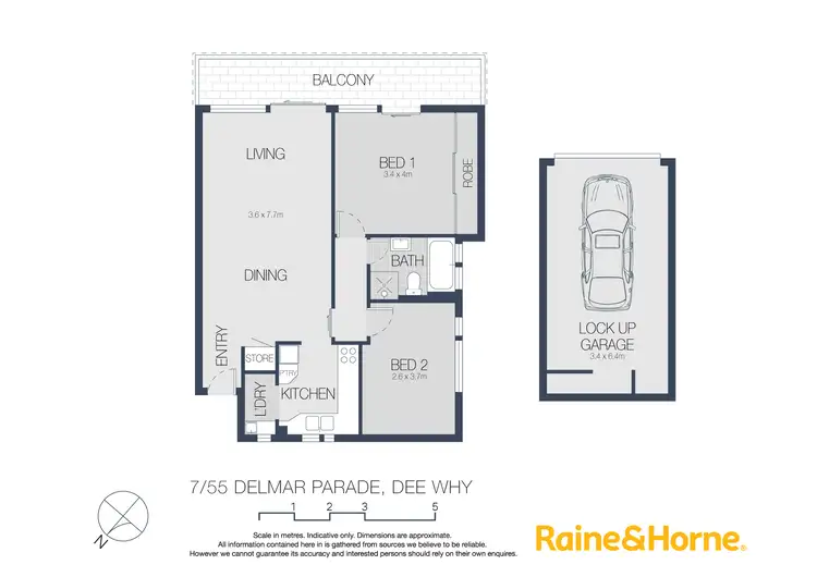 Floorplan of Homely apartment listing, 7/55 Delmar Parade, Dee Why NSW 2099