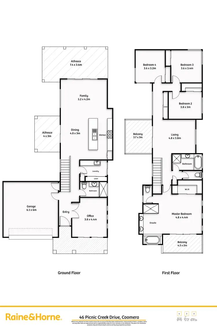 Floorplan of Homely house listing, 46 Picnic Creek Drive, Coomera QLD 4209