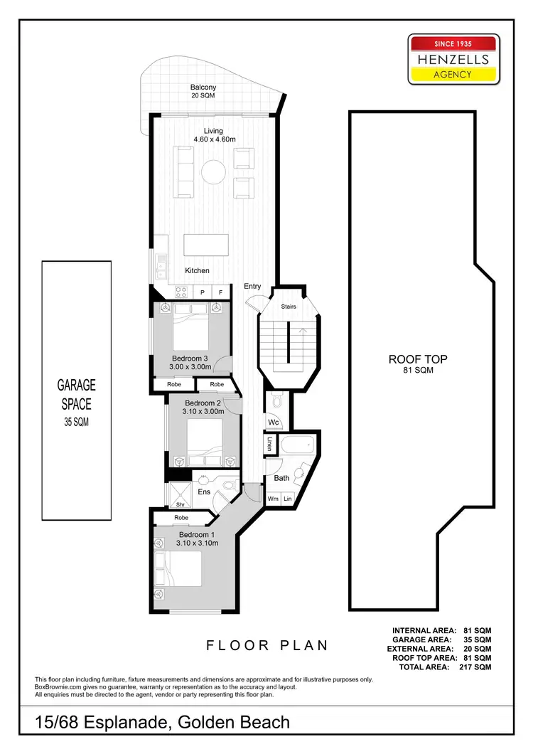 Floorplan of Homely unit listing, 15/68 Esplanade, Golden Beach QLD 4551