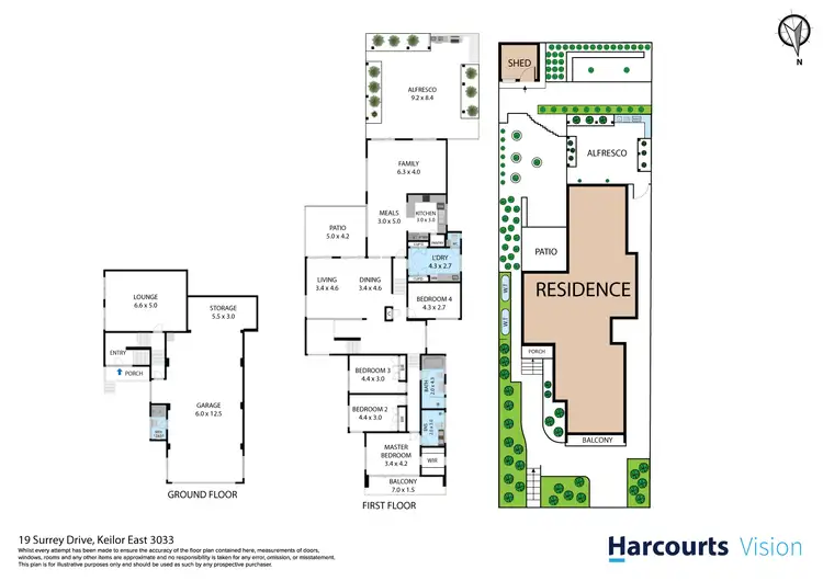 Floorplan of Homely house listing, 19 Surrey Drive, Keilor East VIC 3033