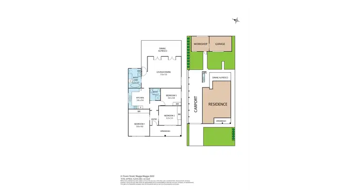 Floorplan of Homely house listing, 31 Evans Street, Wagga Wagga NSW 2650