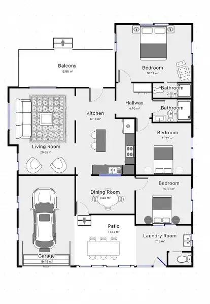 Floorplan of Homely house listing, 16 Davenport Street, Ayr QLD 4807