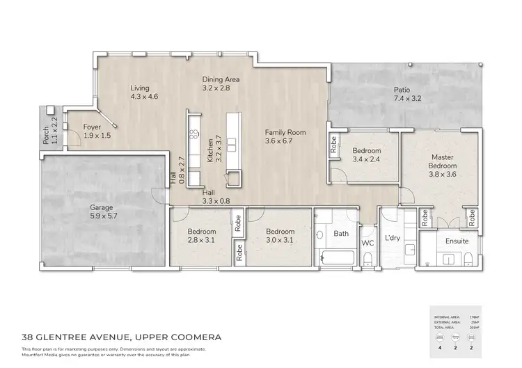 Floorplan of Homely house listing, 38 Glentree Avenue, Upper Coomera QLD 4209