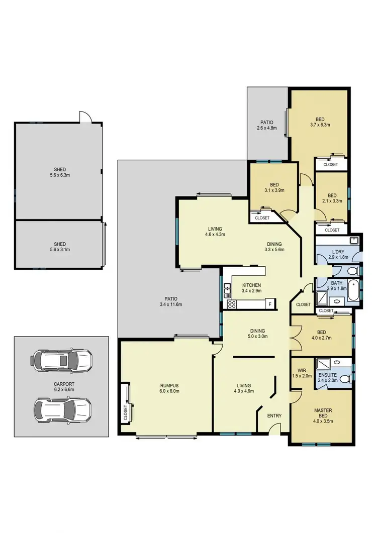 Floorplan of Homely rural property listing, 54-56 Thornbill Drive, Upper Caboolture QLD 4510