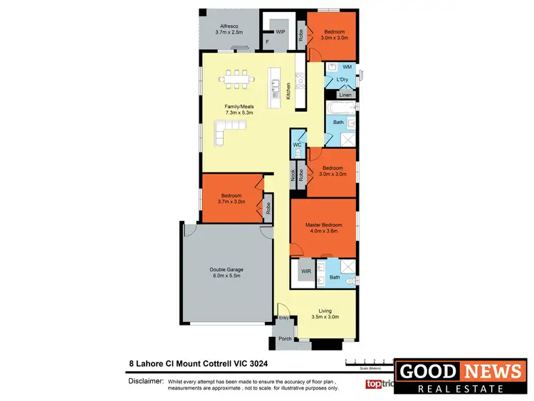 Floorplan of Homely house listing, 8 Lahore Close, Tarneit VIC 3029