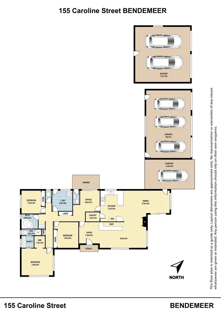 Floorplan of Homely house listing, 155 Caroline Street, Bendemeer NSW 2355