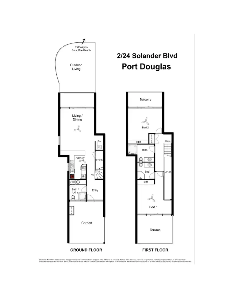Floorplan of Homely apartment listing, 2/24 Solander Boulevard, Port Douglas QLD 4877