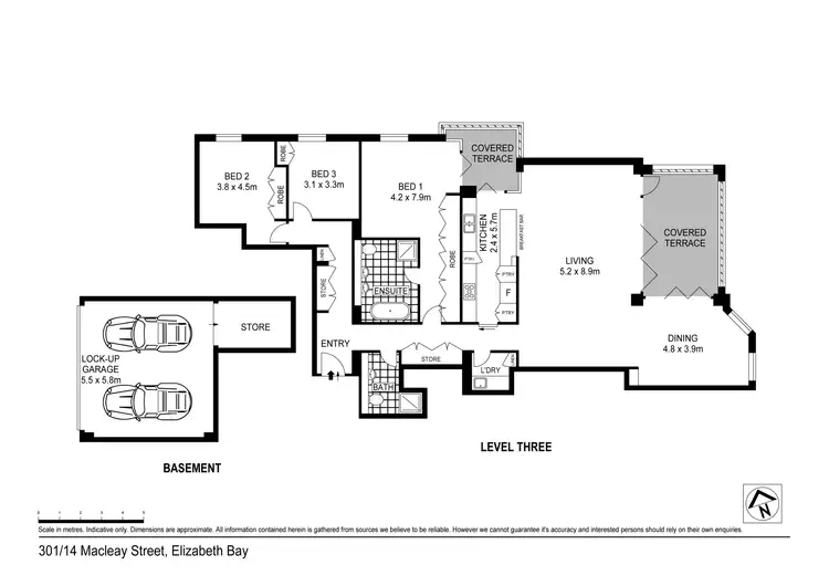 Floorplan of Homely apartment listing, 301/14 Macleay Street, Elizabeth Bay NSW 2011