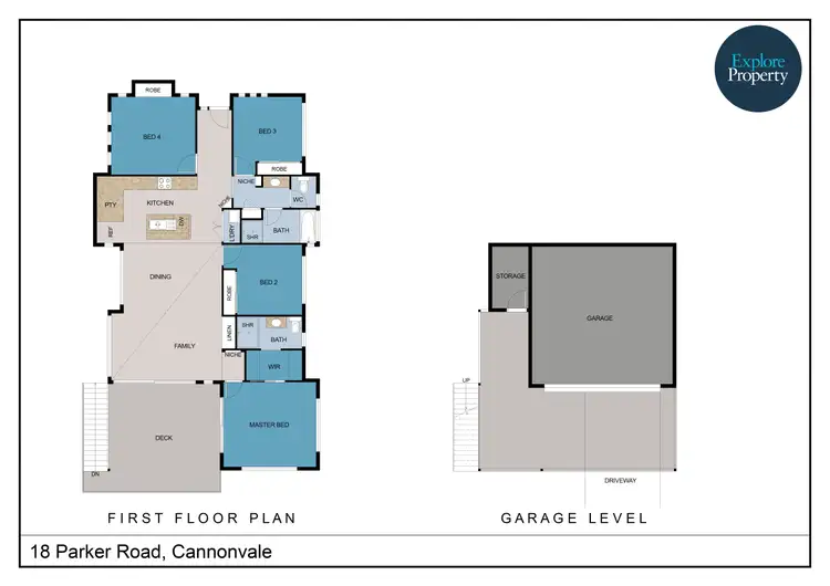 Floorplan of Homely house listing, 18 Parker Road, Cannonvale QLD 4802