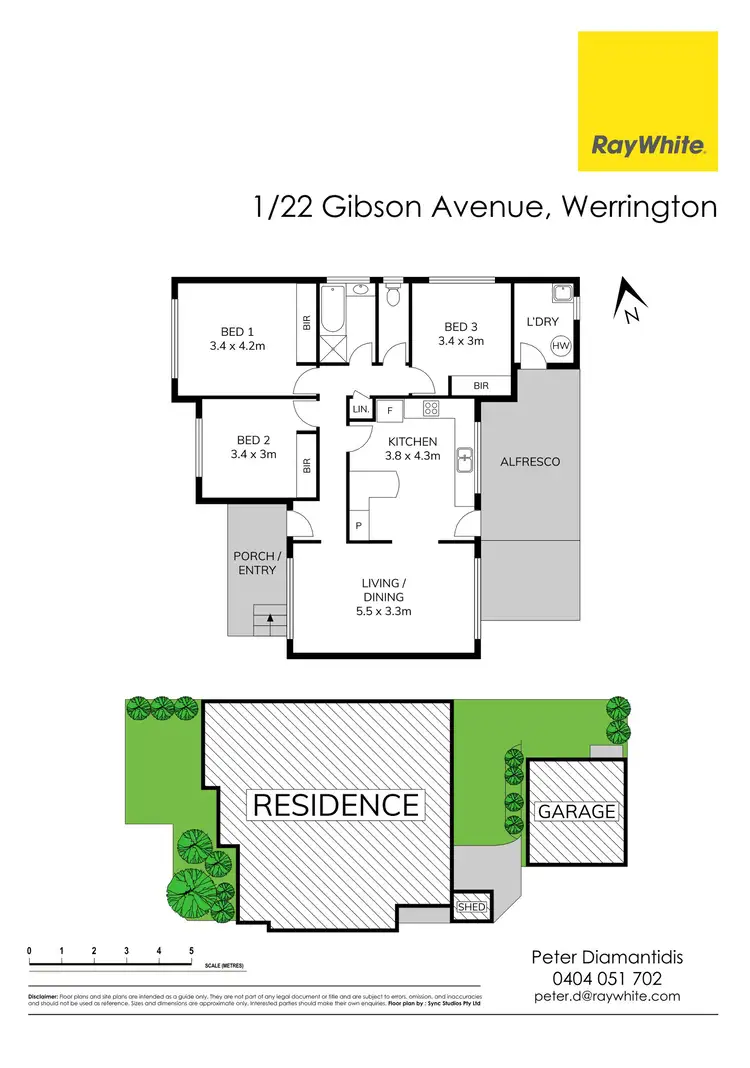 Floorplan of Homely villa listing, 1/22-24 Gibson Avenue, Werrington NSW 2747