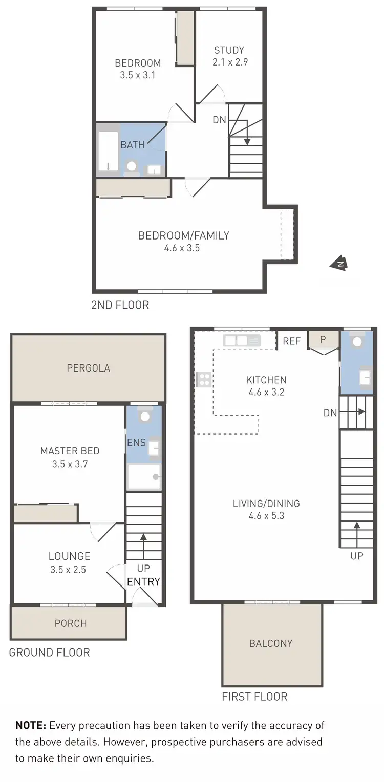 Floorplan of Homely townhouse listing, 4/4 Wests Road, Maribyrnong VIC 3032